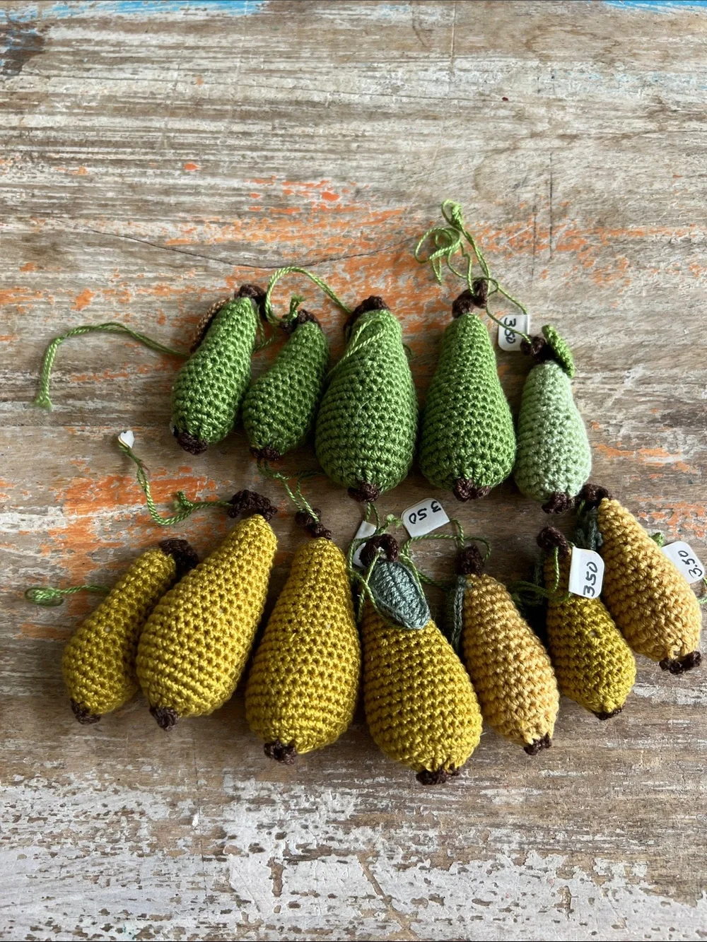 12 Handmade Crocheted Fruit Ornaments